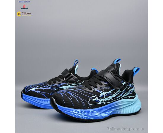 Фотография Кроссовки детские модные Весна/осень LC1189-2 black-royal (6 пар р.32-37) "Clibee-Doremi" недорого оптом от прямого поставщика, изображение 2