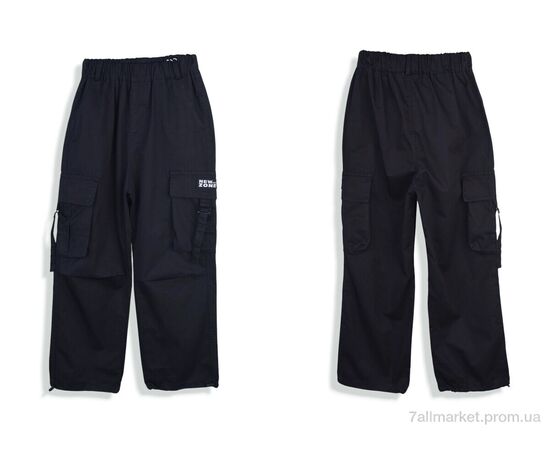 Штани дитячі Весна/осінь 4296-7717-1 black (6 шт. р.сітка30-35) "Мир" недорого оптом від прямого постачальника, зображення 3