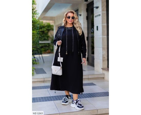 Костюм двійка жіночий великі розміри р.46-48;50-52;54-56;58-60 "VLADA" купити недорого від прямого постачальника, зображення 2