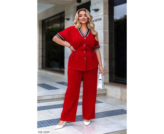 Костюм двійка жіночий великі розміри р.46-48;50-52;54-56;58-60;62-64 (2кол.) "VLADA" купити недорого від прямого постачальника, зображення 2