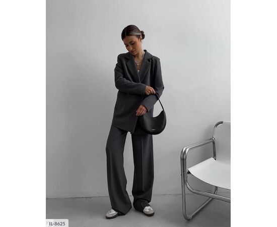 Костюм двійка жіночий піджак та штани р.S-M;M-L "ANNVER" купити недорого від прямого постачальника, зображення 3