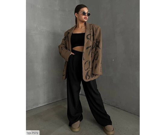 Жіночі брюки костюмка р.S-M;M-L (6кол.) "ANNVER" купити недорого від прямого постачальника, зображення 4