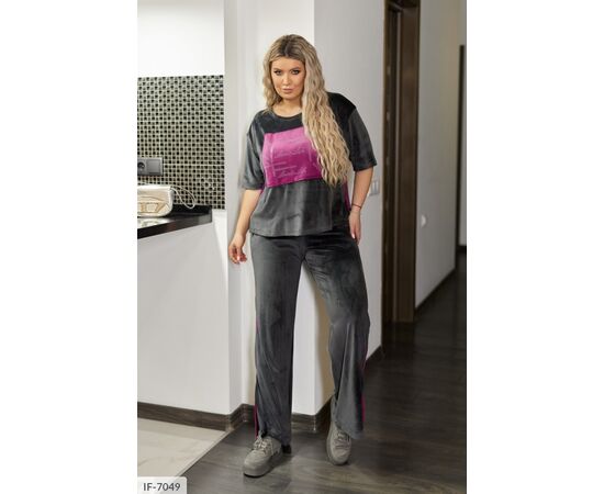 Костюм жіночий джинсовий великі розміри р.50-52;54-56;58-60;62-64 (6кол.) "LETTI" купити недорого від прямого постачальника, зображення 13