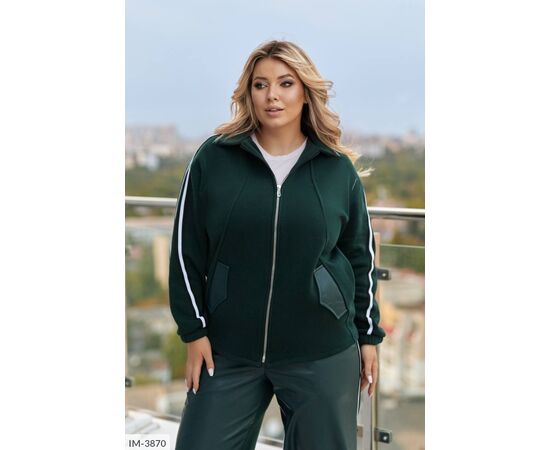 Жіночий костюм кофта з брюками на різанику великі розміри р.50-52;54-56;58-60;62-64 "LETTI" купити недорого від прямого постачальника, зображення 9