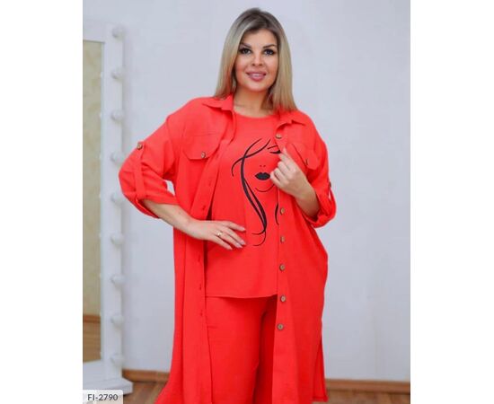 Фотография Костюм-тройка р.46-48;50-52;54-56;58-60;62-64;46-48  (5цв) "VLADA" купить недорого от прямого поставщика, изображение 6