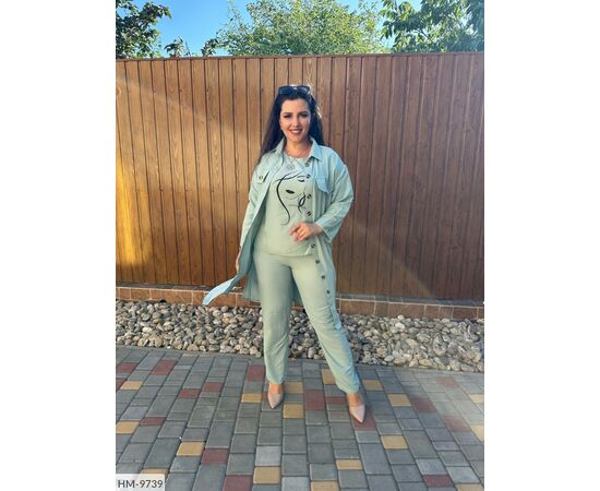 Фотография Костюм-тройка р.46-48;50-52;54-56;58-60;62-64;46-48  (5цв) "VLADA" купить недорого от прямого поставщика, изображение 4