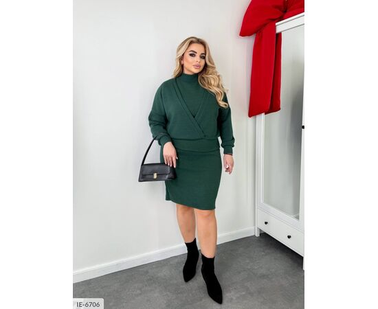 Фотография Женский юбочный костюм большие размеры р.46-48;50-52;54-56;58-60 "VLADA" купить недорого от прямого поставщика, изображение 4