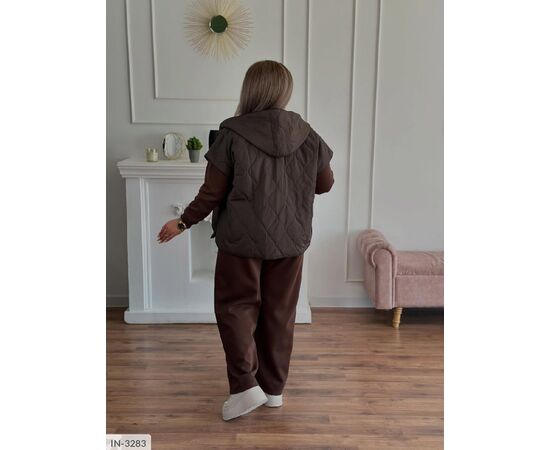 Жіночий костюм кофта з брюками на різанику великі розміри р.46-48;50-52;54-56;58-60 (4кол.) "VLADA" купити недорого від прямого постачальника, зображення 18