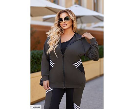 Фотография Женский костюм кофта с брюками на резнике большие размеры р.46-48;50-52;54-56;58-60;62-64 (3цв) "VLADA" купить недорого от прямого поставщика, изображение 16