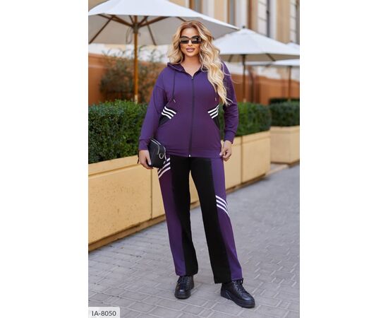Фотография Женский костюм кофта с брюками на резнике большие размеры р.46-48;50-52;54-56;58-60;62-64 (3цв) "VLADA" купить недорого от прямого поставщика, изображение 19