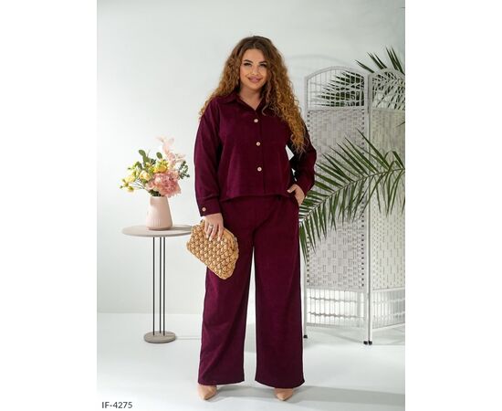 Жіночий прогулянковий костюм зі штанами великі розміри р.48-50;52-54;56-58;60-62 "VLADA" купити недорого від прямого постачальника, зображення 3