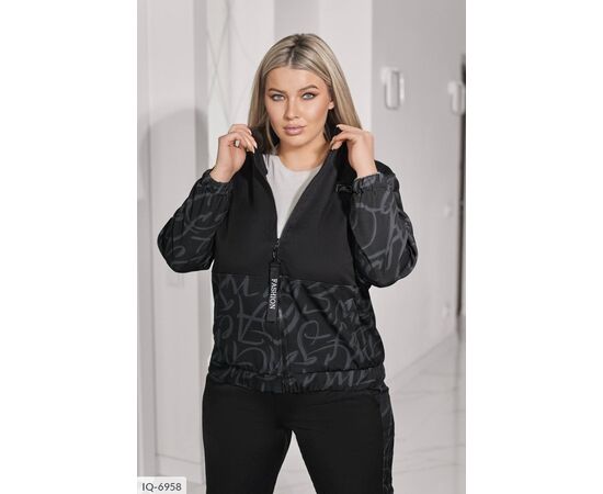 Фотография Женский костюм кофта с брюками на резнике большие размеры р.46-48;50-52;54-56;58-60;62-64 "VLADA" купить недорого от прямого поставщика, изображение 2