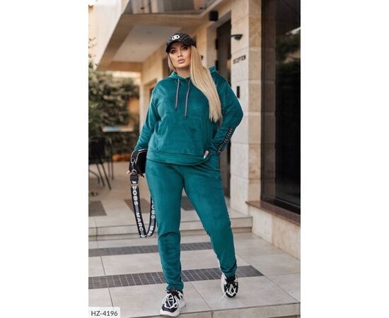 Фотография Женский прогулочный костюм со штанами большие размеры р.50-52;54-56;58-60;62-64 (5цв) "LETTI" купить недорого от прямого поставщика, изображение 5