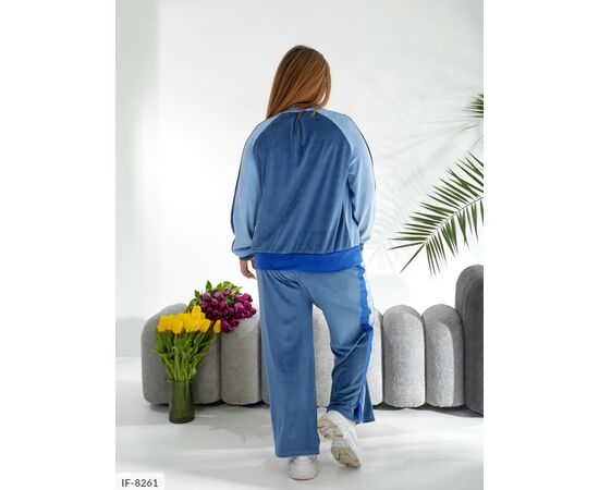 Фотография Женский костюм кофта с брюками на резнике большие размеры р.50-52;54-56;58-60;62-64 (7цв) "LETTI" купить недорого от прямого поставщика, изображение 13