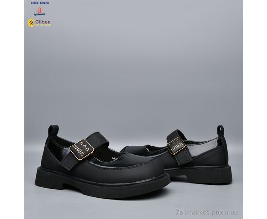 Туфлі дитячі зручні Весна/осінь DC(М)546 black (6 пар р.26-31) "Clibee-Doremi" недорого оптом від прямого постачальника, зображення 2