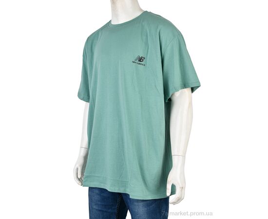 Футболка чоловіча Літо 834М green (2 шт. р.сітка5XL-6XL) "Textile" недорого оптом від прямого постачальника, зображення 2