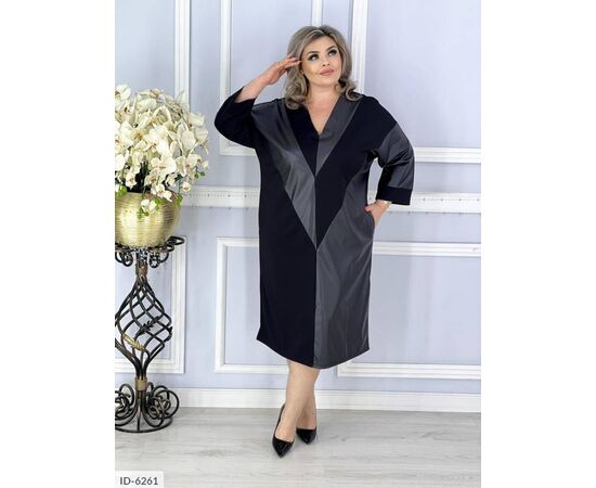 Жіноча сукня з кишенями р.46-48;50-52;54-56;58-60;62-64;66-68 "VLADA" купити недорого від прямого постачальника, зображення 5