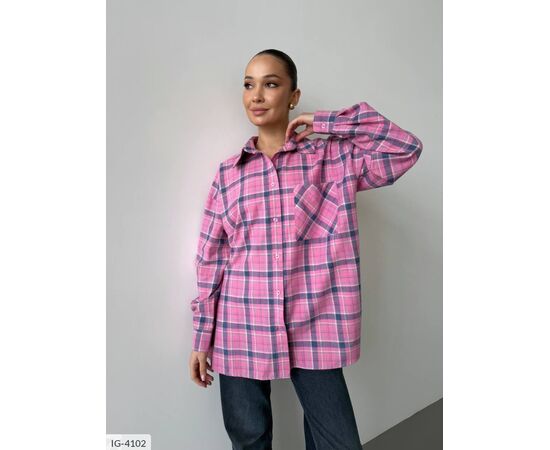 Жіноча фланелева сорочка р.УНИВЕРСАЛЬНЫЙ (6кол.) "ANNABELLE" купити недорого від прямого постачальника, зображення 15