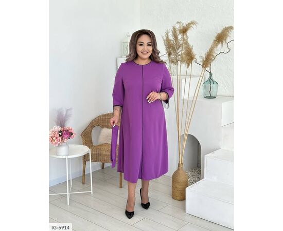 Жіноча сукня з поясом р.46-48;50-52;54-56;58-60 (5кол.) "VLADA" купити недорого від прямого постачальника, зображення 12