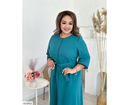 Жіноча сукня з поясом р.46-48;50-52;54-56;58-60 (5кол.) "VLADA" купити недорого від прямого постачальника, зображення 3