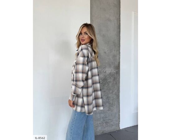 Жіноча фланелева сорочка р.УНИВЕРСАЛЬНЫЙ (6кол.) "ANNABELLE" купити недорого від прямого постачальника, зображення 30