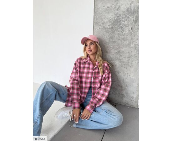 Жіноча фланелева сорочка р.УНИВЕРСАЛЬНЫЙ (6кол.) "ANNABELLE" купити недорого від прямого постачальника, зображення 32