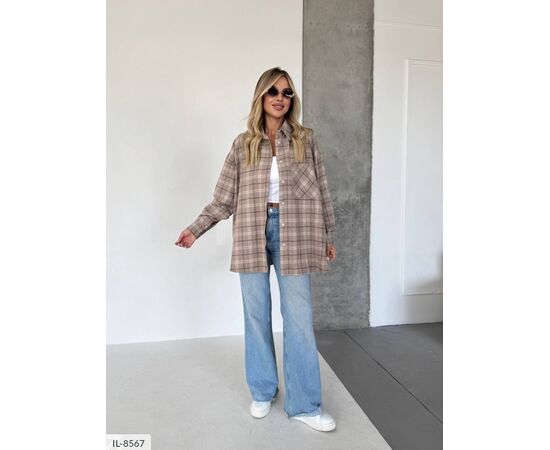 Жіноча фланелева сорочка р.УНИВЕРСАЛЬНЫЙ (6кол.) "ANNABELLE" купити недорого від прямого постачальника, зображення 34