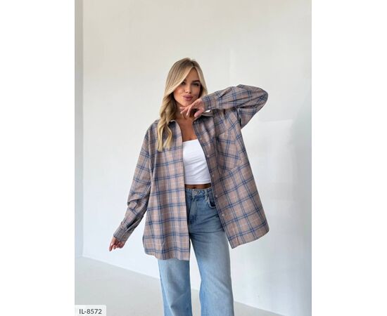 Жіноча фланелева сорочка р.УНИВЕРСАЛЬНЫЙ (6кол.) "ANNABELLE" купити недорого від прямого постачальника, зображення 36