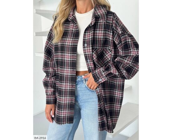 Жіноча фланелева сорочка р.УНИВЕРСАЛЬНЫЙ (6кол.) "ANNABELLE" купити недорого від прямого постачальника, зображення 7