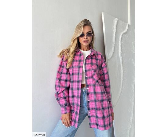 Жіноча фланелева сорочка р.УНИВЕРСАЛЬНЫЙ (6кол.) "ANNABELLE" купити недорого від прямого постачальника, зображення 26