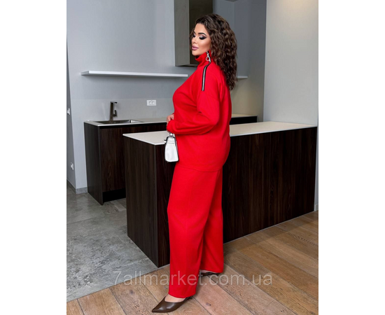 Фотография Костюм двойка женский ангора рубчик размеры 46-60 "LADA" недорого от прямого поставщик, изображение 3