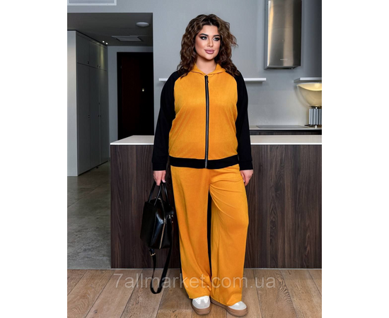 Фотография Костюм женский прогулочный замша+трикотаж (46-60) "LADA" недорого от прямого поставщика, изображение 3