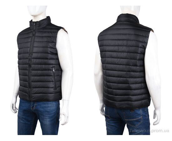 Фотография Мужская жилетка Весна/осень 23-1 (09317) black (5 шт. р.сетка L-4XL) "Obuvok" недорого оптом от прямого поставщика, изображение 3