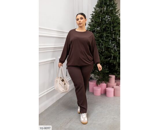 Фотография Костюм двойка женский большие размеры р.48-50;52-54;56-58;60-62 (3цв) "BELUZA" купить недорого от прямого поставщика, изображение 7