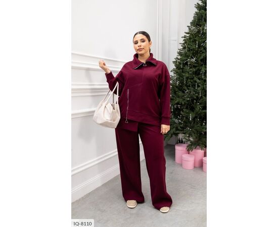 Фотография Костюм двойка женский большие размеры р.48-50;52-54;56-58;60-62 (3цв) "BELUZA" купить недорого от прямого поставщика, изображение 2