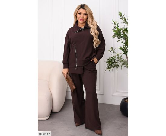 Фотография Костюм двойка женский большие размеры р.48-50;52-54;56-58;60-62 (3цв) "BELUZA" купить недорого от прямого поставщика, изображение 8