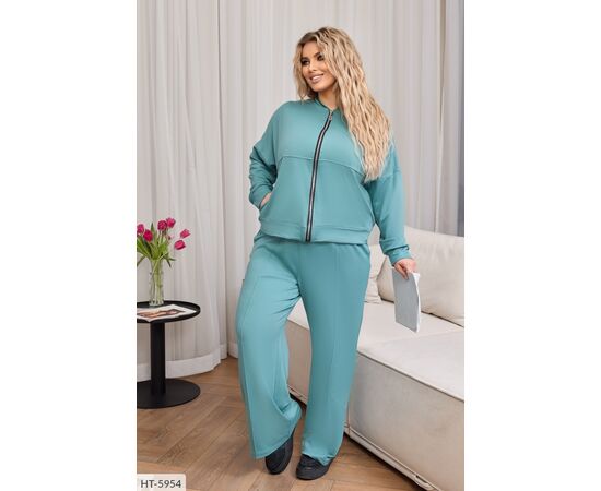 Фотография Костюм женский со штанами большие размеры р.50-52;54-56;62-64;58-60 (8цв) "LETTI" купить недорого от прямого поставщика, изображение 2