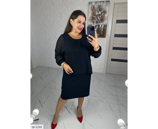 Фотография Женское платье БАТАЛ р.46-48;50-52;54-56;58-60;62-64 "VLADA" купить недорого от прямого поставщика, изображение 2