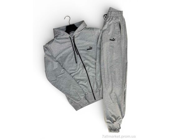 Спортивний костюм чоловічий Весна/осінь 02Pu св.сірий (4 шт. р.сіткаM-2XL) "Sport style" недорого оптом від прямого постачальника, зображення 2