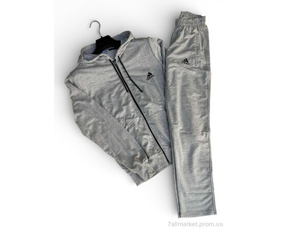 Фотография Спортивный костюм мужской Весна/осень 01Ad св.сірий (4 шт. р.сетка M-2XL) "Sport style" недорого оптом от прямого поставщика, изображение 2