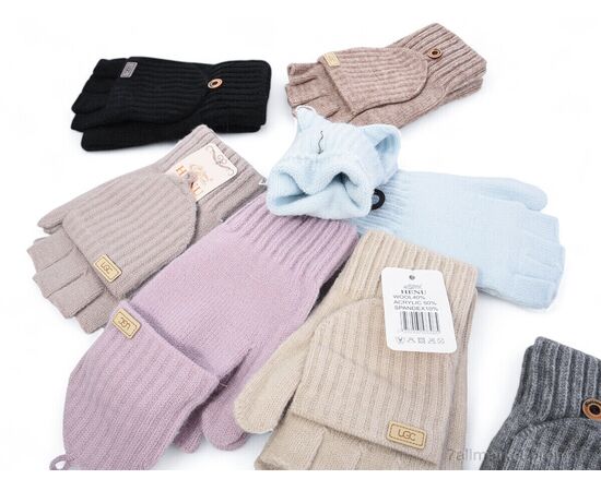 Рукавички для жінок Зима 7308 mix (12 шт. р.сітка6,5-8,5) "KUINH" недорого оптом від прямого постачальника, зображення 2