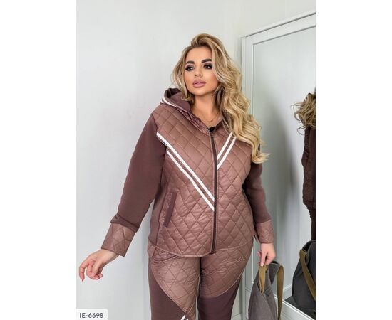 Фотография Женский прогулочный костюм со штанами большие размеры р.58-60;62-64;66-68;50-52;54-56;64-68 (5цв) "VLADA" купить недорого от прямого поставщика, изображение 3