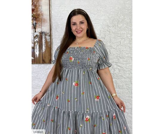 Фотография Платье женское полубатальное коттоновое р.46-48;50-52;54-56;58-60 "VLADA" купить недорого от прямого поставщика, изображение 4