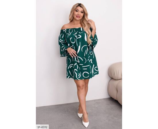 Фотография Женское платье софт р.50-52;54-56;58-60 (3цв) "VIKA" купить недорого от прямого поставщика, изображение 2