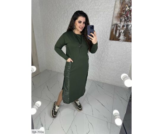 Фотография Платье с украшением р.50-52;58-60;54-56;62-64;46-48 (4цв) "VLADA" купить недорого от прямого поставщика, изображение 4