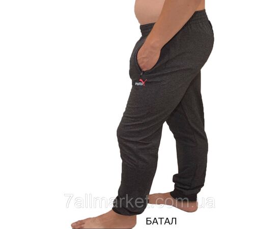 Спортивні штани чоловічі на манжеті/батал розміри 56-64 (3кв) "NICOLAS" недорого від прямого постачальника, зображення 2