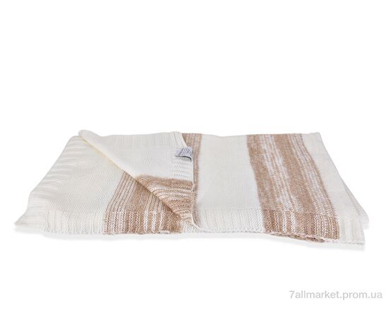 Плед  03673 beige L (127x152см) (1 шт. р.сіткаOne size) "Obuvok" недорого оптом від прямого постачальника, зображення 2