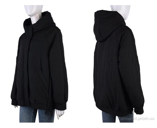 Фотография Куртка женская Весна/осень 6605-5 black (5 шт. р.сетка 46-54) "Tepla" недорого оптом от прямого поставщика, изображение 3