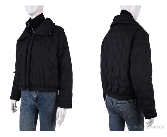 Фотография Куртка женская Весна/осень 692-1 black (5 шт. р.сетка S-2XL) "Tepla" недорого оптом от прямого поставщика, изображение 3