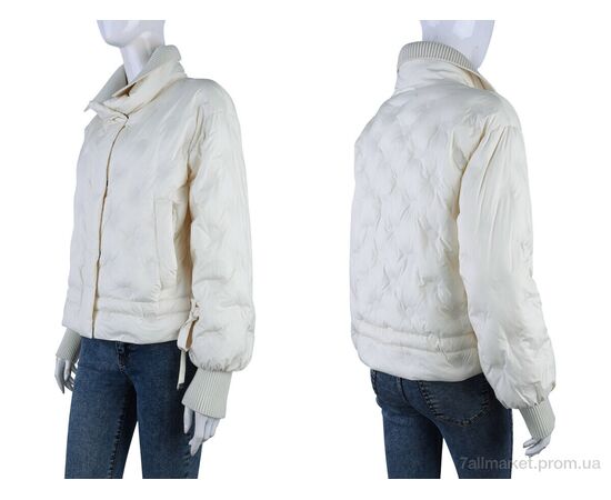 Фотография Куртка женская Весна/осень 682-6 milk (5 шт. р.сетка S-2XL) "Tepla" недорого оптом от прямого поставщика, изображение 3